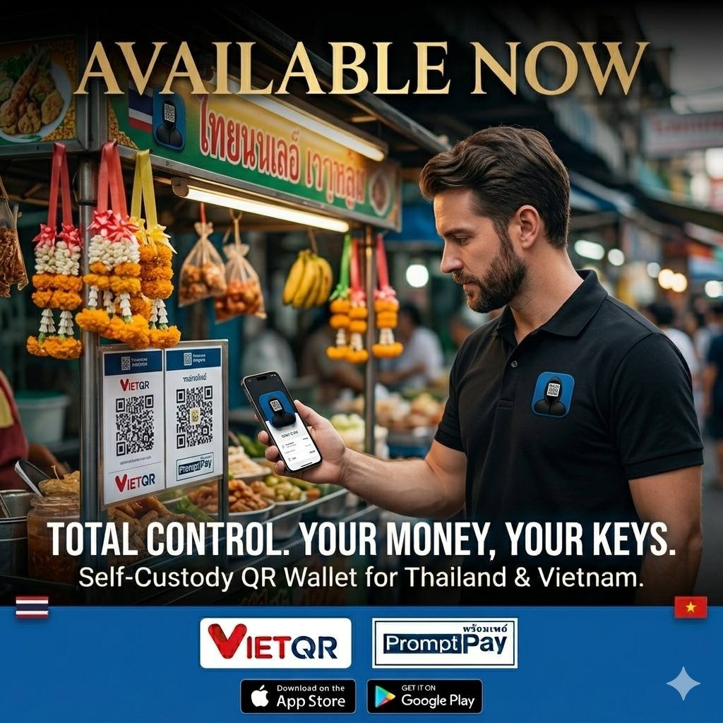 Ninja Pay in use at Thai market